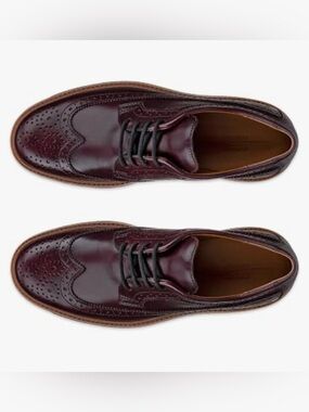 ECCO Women’s Oslo Wingtip Leather Oxford Shoes Burgundy – EU 39 / US 8–8.5